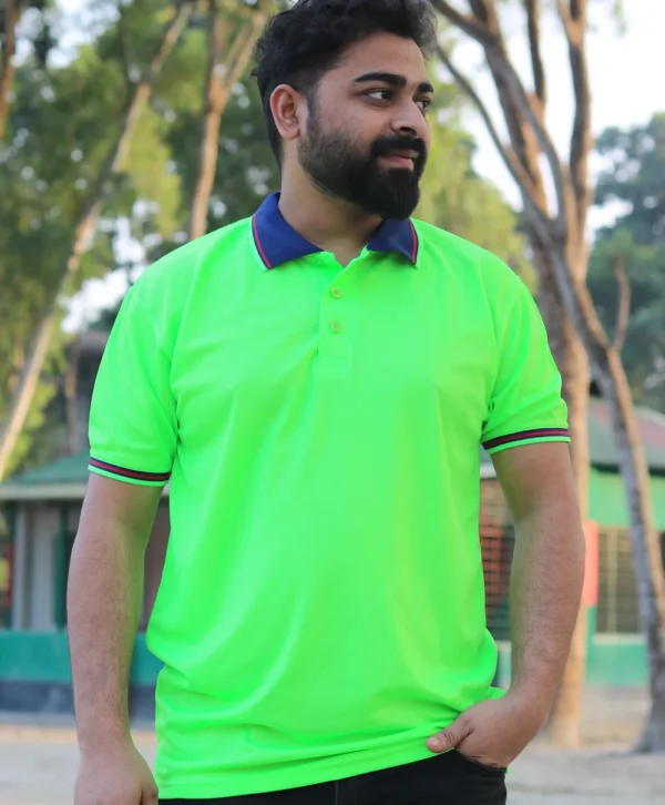 আপনার শোরুমের নামে টিশার্ট প্রিন্ট করে নিন! Mesh fabrics polo shirt tia color - Image 4