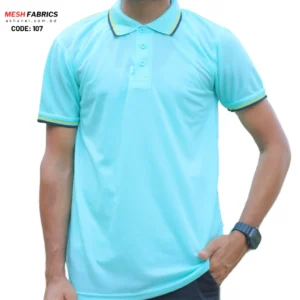 Mesh Fabrics Polo Shirt